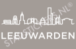 Sticker Leeuwarden - Wit