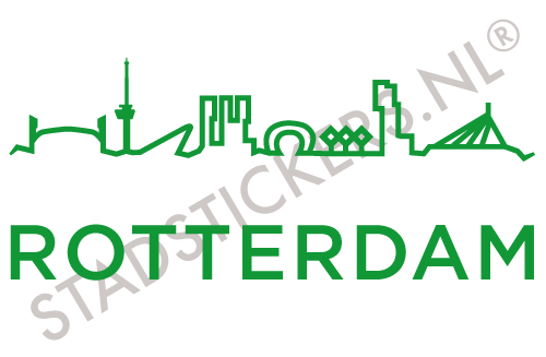 Sticker Rotterdam - Groen