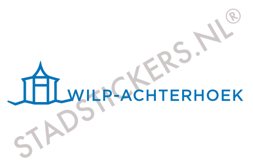 Sticker Wilp-Achterhoek - Blauw