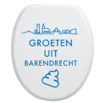 Toiletbrilsticker Barendrecht - Blauw
