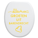 Toiletbrilsticker Barendrecht - Geel
