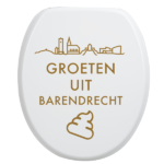 Toiletbrilsticker Barendrecht - Goud