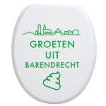 Toiletbrilsticker Barendrecht - Groen