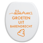 Toiletbrilsticker Barendrecht - Oranje