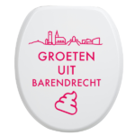 Toiletbrilsticker Barendrecht - Roze