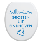 Toiletbrilsticker Eindhoven - Blauw