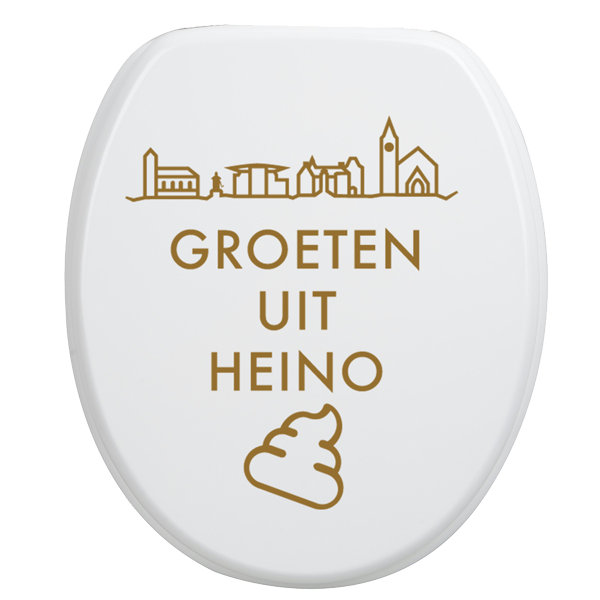 Toiletbrilsticker Heino - Goud