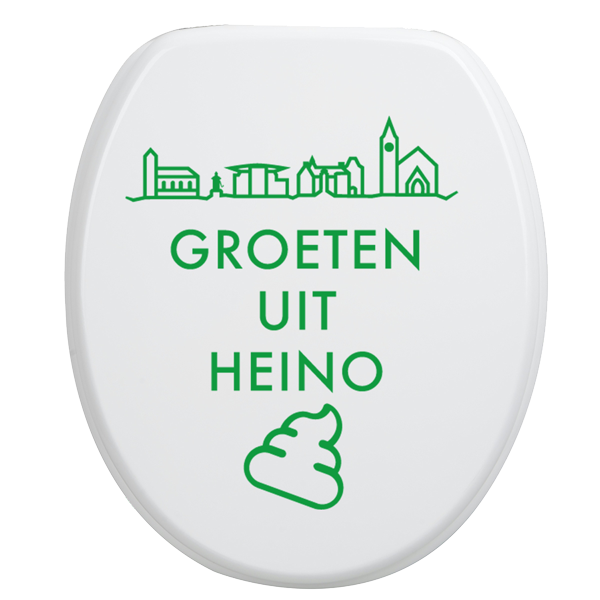 Toiletbrilsticker Heino - Groen