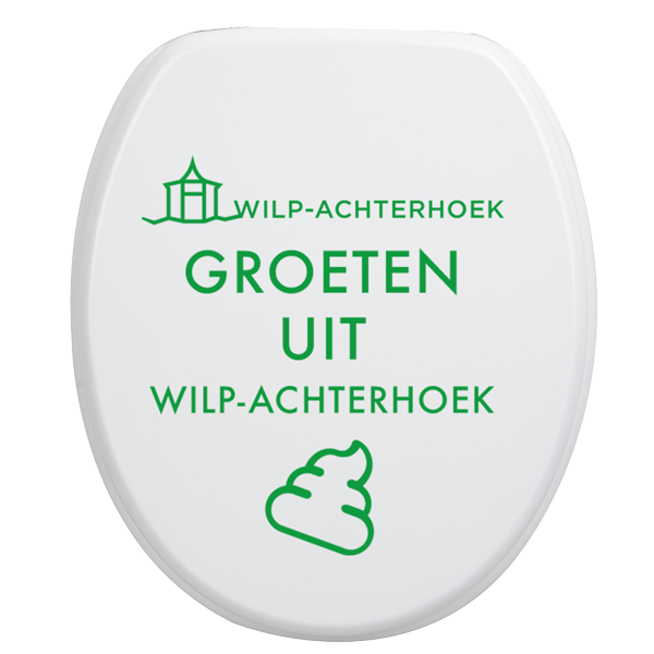 Toiletbrilsticker Wilp-Achterhoek - Groen