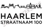 Containersticker Haarlem - Zwart