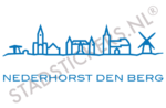 Muursticker Nederhorst den Berg - Blauw