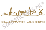 Muursticker Nederhorst den Berg - Goud