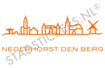 Muursticker Nederhorst den Berg - Oranje