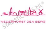 Muursticker Nederhorst den Berg - Roze