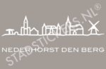 Muursticker Nederhorst den Berg - Wit