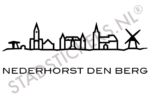 Muursticker Nederhorst den Berg - Zwart