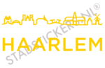 Sticker Haarlem - Geel