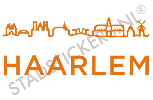Sticker Haarlem - Oranje