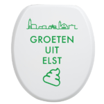 Toiletbrilsticker Elst - Groen