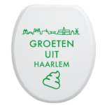 Toiletbrilsticker Haarlem - Groen