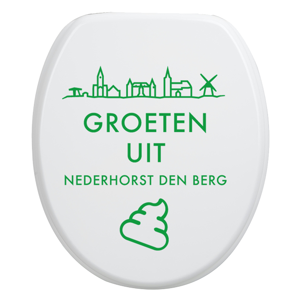 Toiletbrilsticker Nederhorst den Berg - Groen