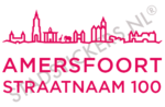Containersticker Amersfoort - Roze