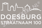 Containersticker Doesburg - Wit