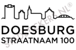 Containersticker Doesburg - Zwart