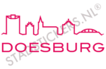 Muursticker Doesburg - Roze