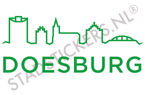 Sticker Doesburg - Groen