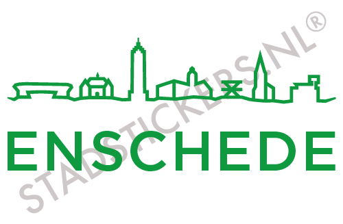 Sticker Enschede - Groen