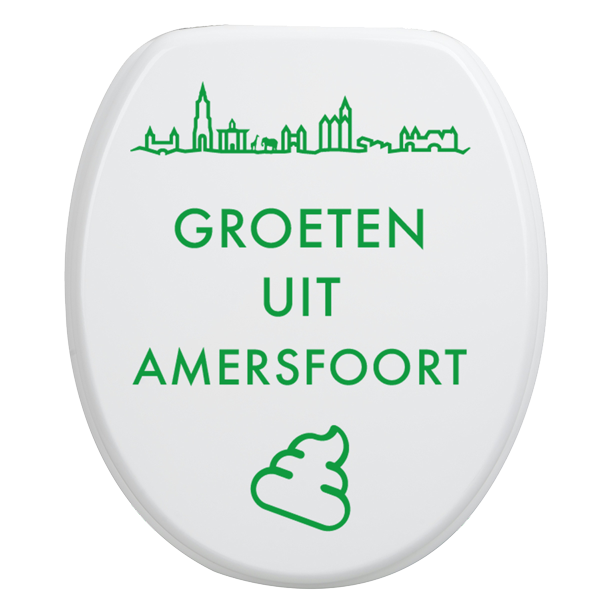 Toiletbrilsticker Amersfoort - Groen