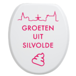 Toiletbrilsticker Silvolde - Roze