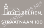Containersticker Zelhem - Wit