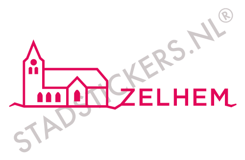 Sticker Zelhem - Roze
