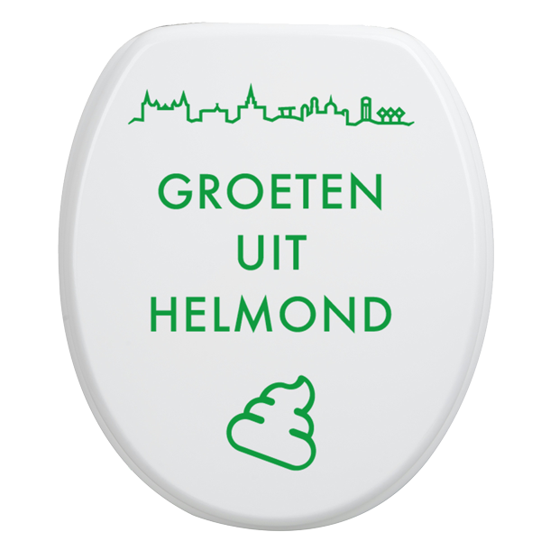 Toiletbrilsticker Helmond - Groen