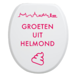 Toiletbrilsticker Helmond - Roze