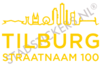 Containersticker Tilburg - Geel