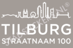 Containersticker Tilburg - Wit