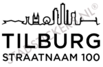 Containersticker Tilburg - Zwart
