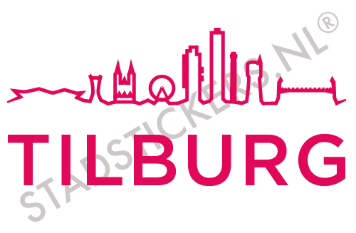 Sticker Tilburg - Roze