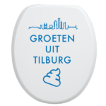 Toiletbrilsticker Tilburg - Blauw