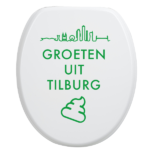 Toiletbrilsticker Tilburg - Groen