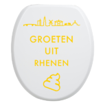 Toiletbrilsticker Rhenen - Geel