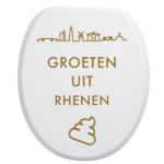 Toiletbrilsticker Rhenen - Goud