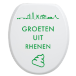 Toiletbrilsticker Rhenen - Groen