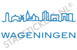 Muursticker Wageningen - Blauw