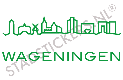 Muursticker Wageningen - Groen