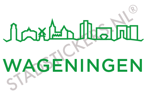Sticker Wageningen - Groen