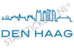 Muursticker Den Haag - Blauw